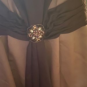 David’s Bridal Brown and Tan Prom/Bridesmaid Dress